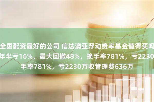 全国配资最好的公司 信达澳亚浮动费率基金值得买吗？吴清宇代表作3年半亏16%，最大回撤48%，换手率781%，亏2230万收管理费636万